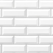 WANDVERKLEIDUNG Element 3D Métro white tile